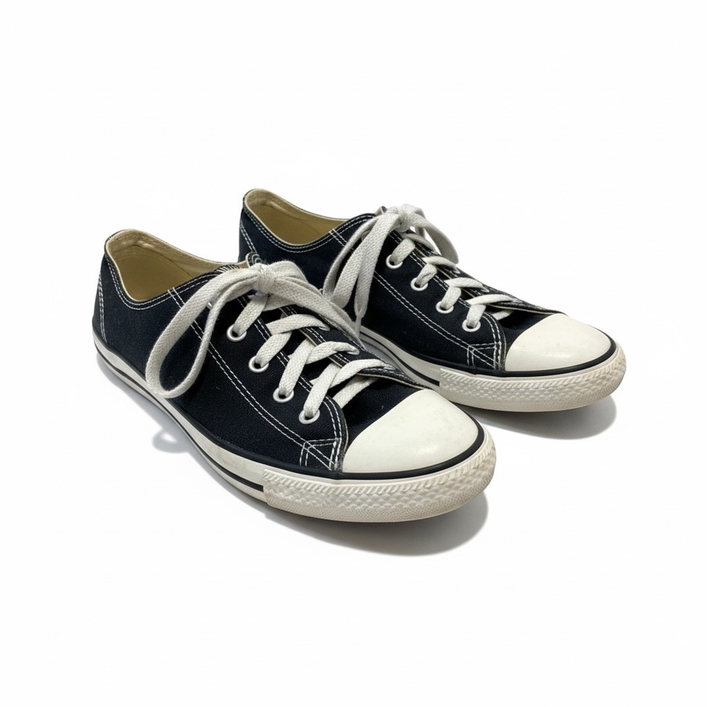 Converse Low-Top Canvas Sneakers - Black & White